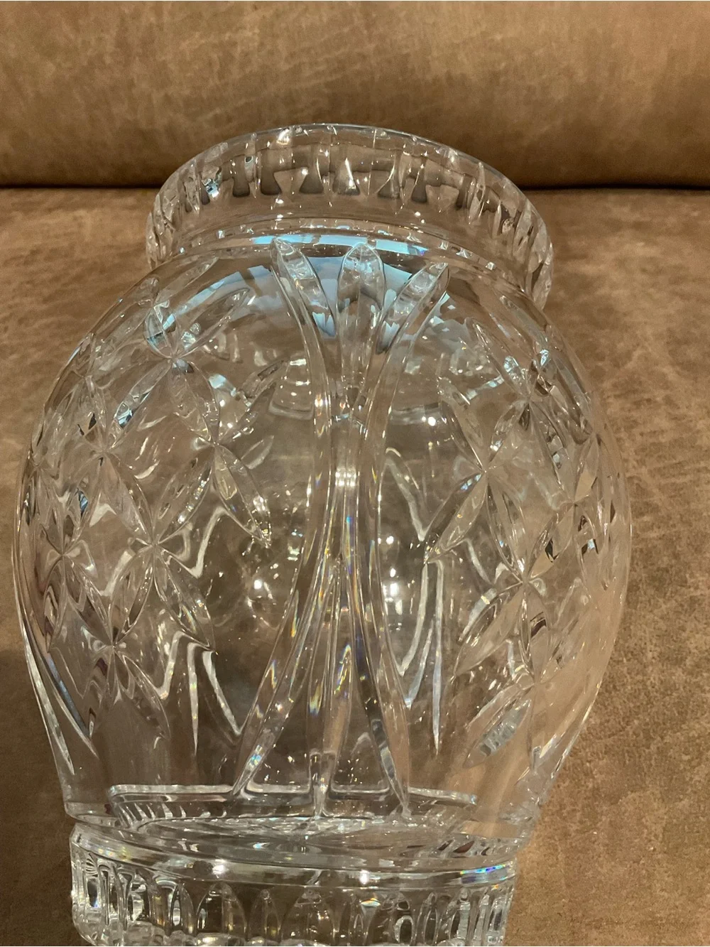 Vintage Crystal Cut Vase